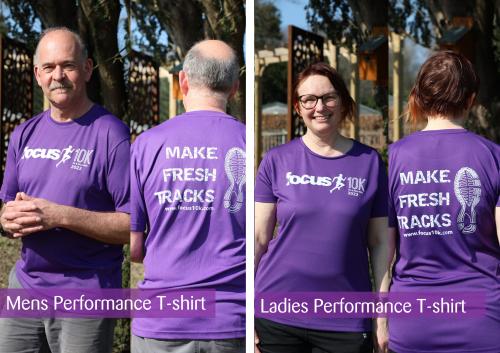 Mens and ladies performance t-shirt