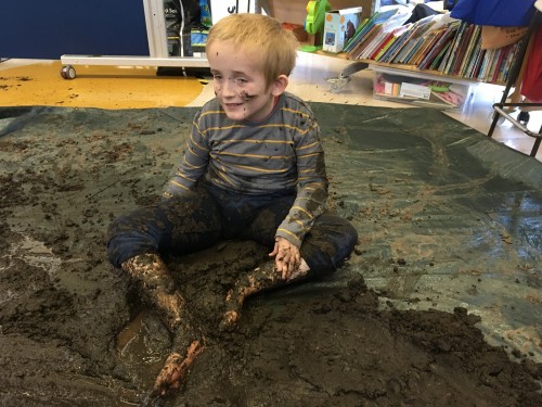 Henry in the mud