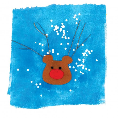 Reindeer Christmas card